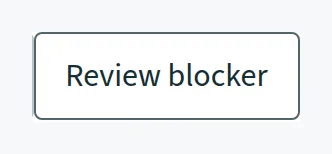 Review blocker link. Console screen showing Sample data.