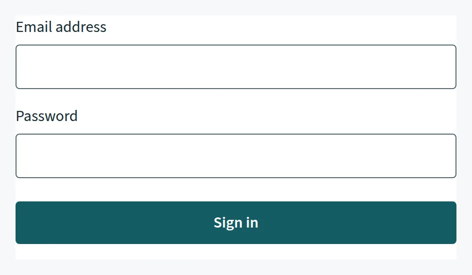 Client sign-in form. Console screen showing Sample data.